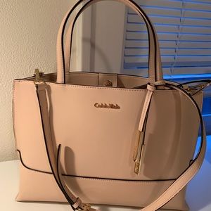 Leather Calvin Klein satchel